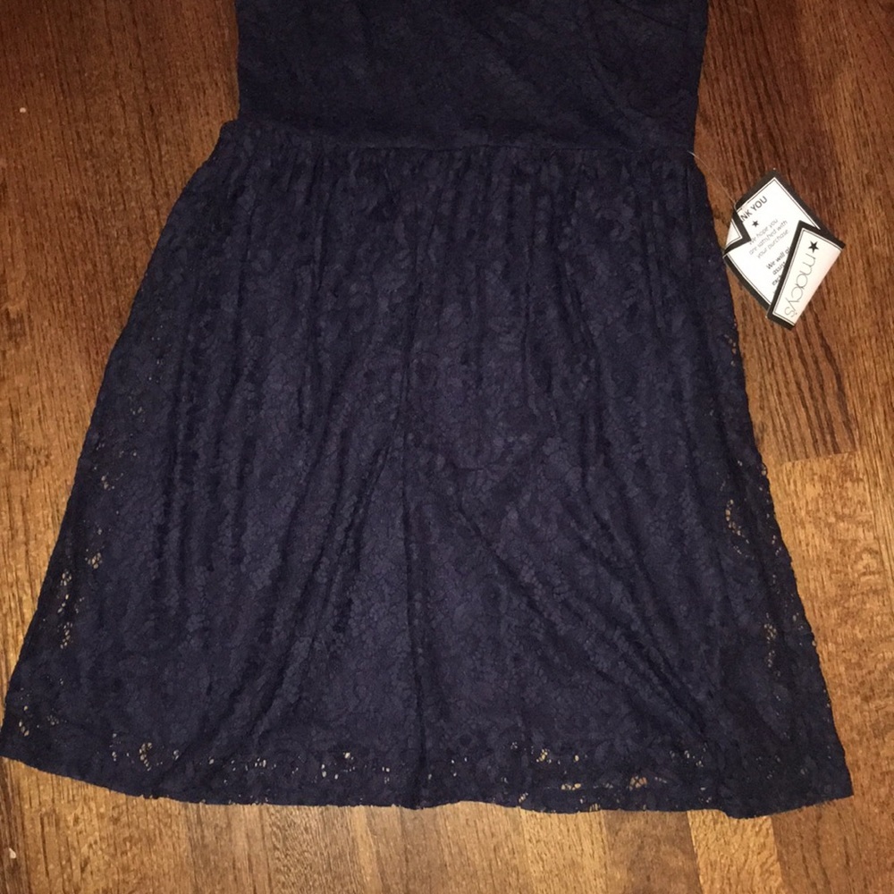 City Studio Navy Lace Dress - New With Tags - Picture 3 of 5